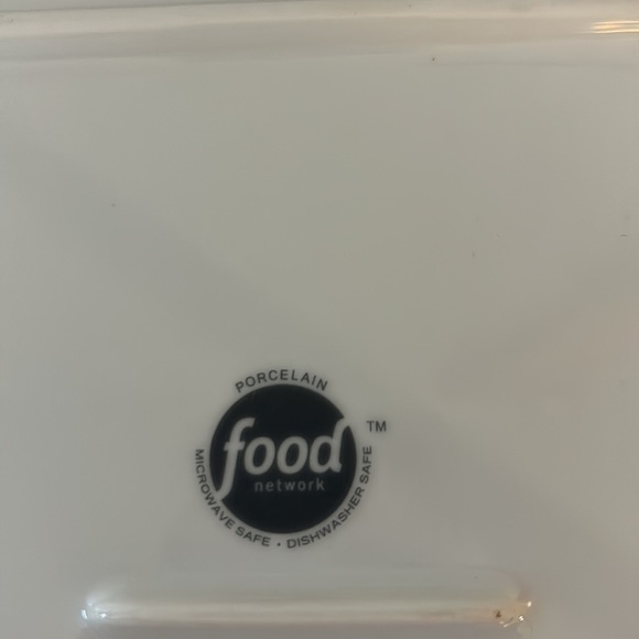 Food network 10”x10” cookie plate new without box or tag heavy porcelain plate - Picture 6 of 8